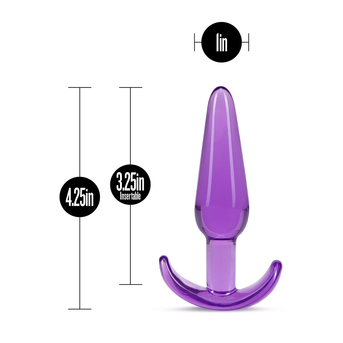 Analplugg Blush B yours Purpur (7,6 cm)